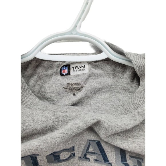 CHICAGO BEARS Shirt Men's Short Sleeve Tee Cotton Crew Neck Grey Medium - Picture 4 of 5